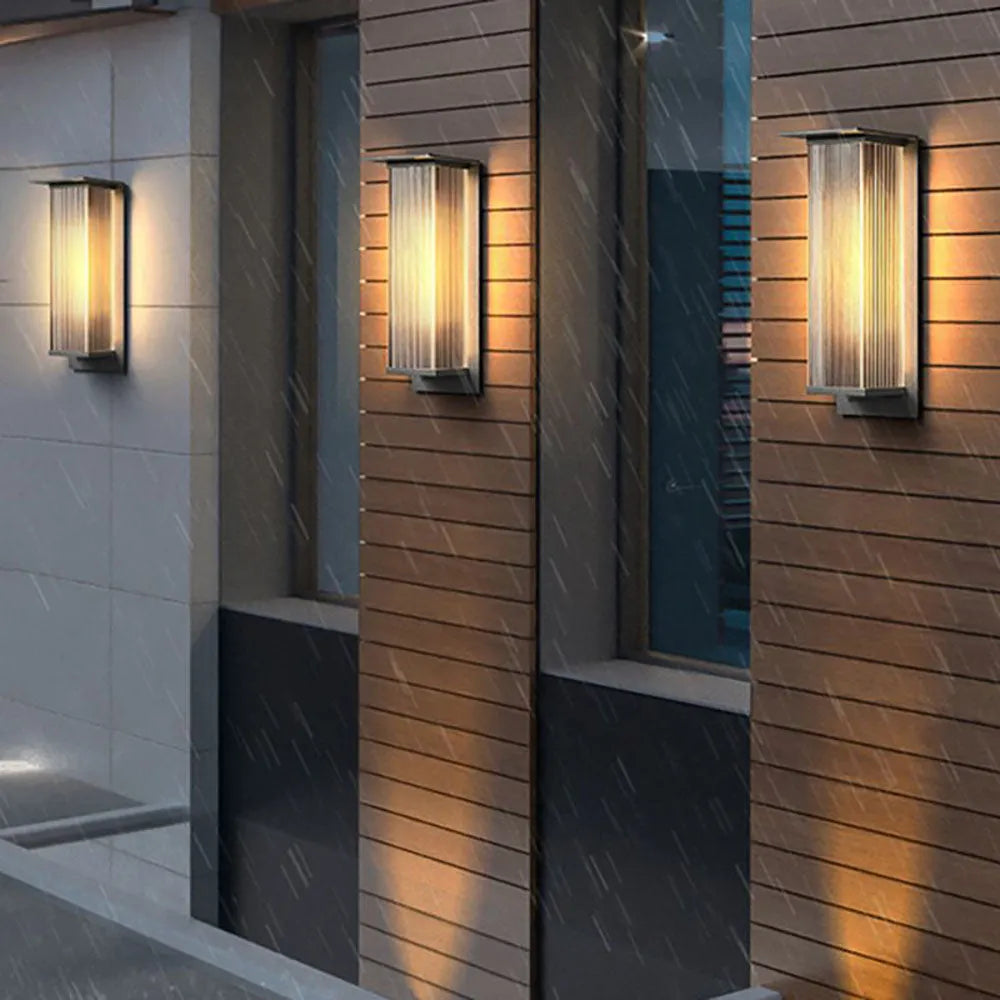Freyza | Applique murale extérieure noire – Éclairage moderne pour jardin, porche et extérieur