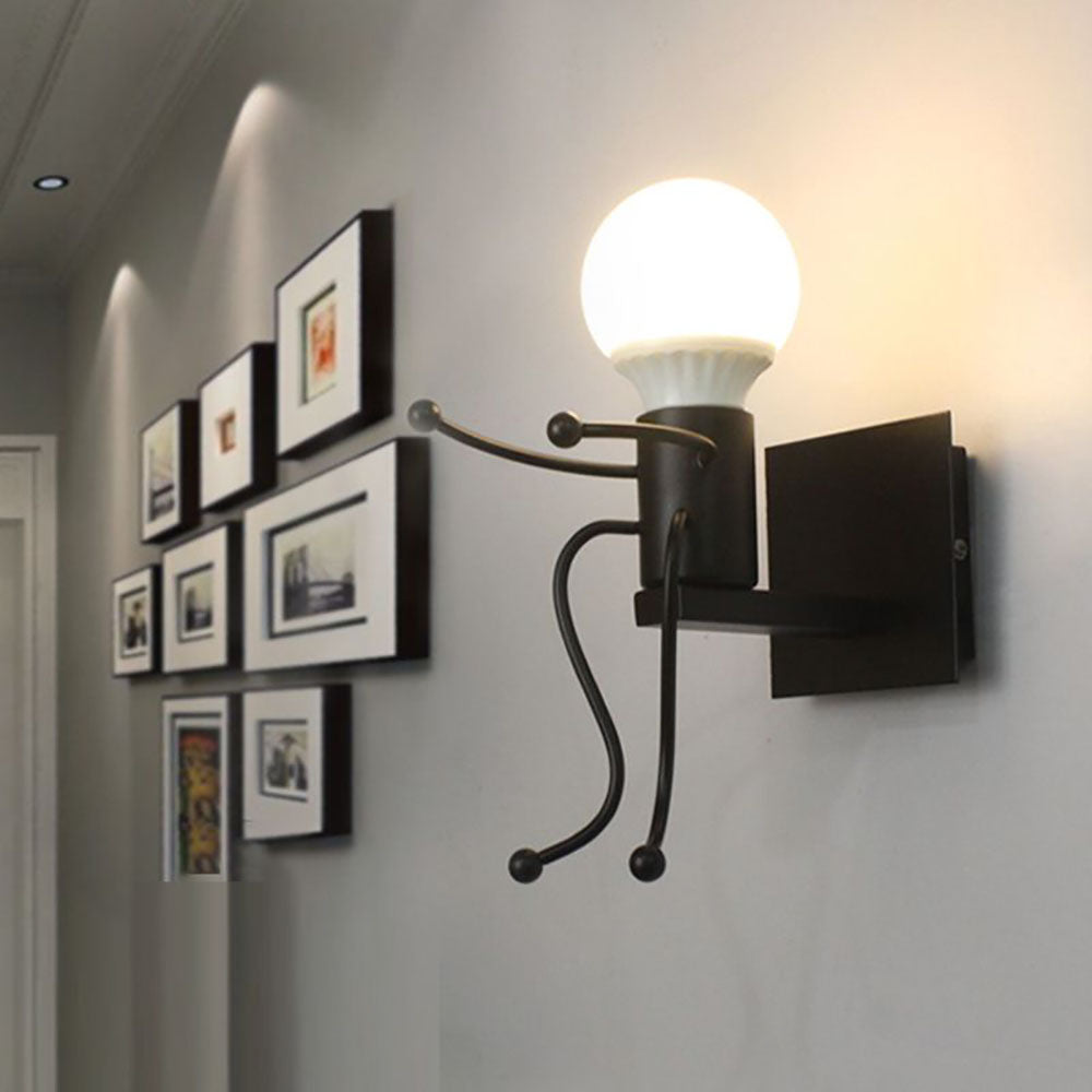 Freyza | Applique murale d’intérieur noire et blanche – chambre et salon modernes