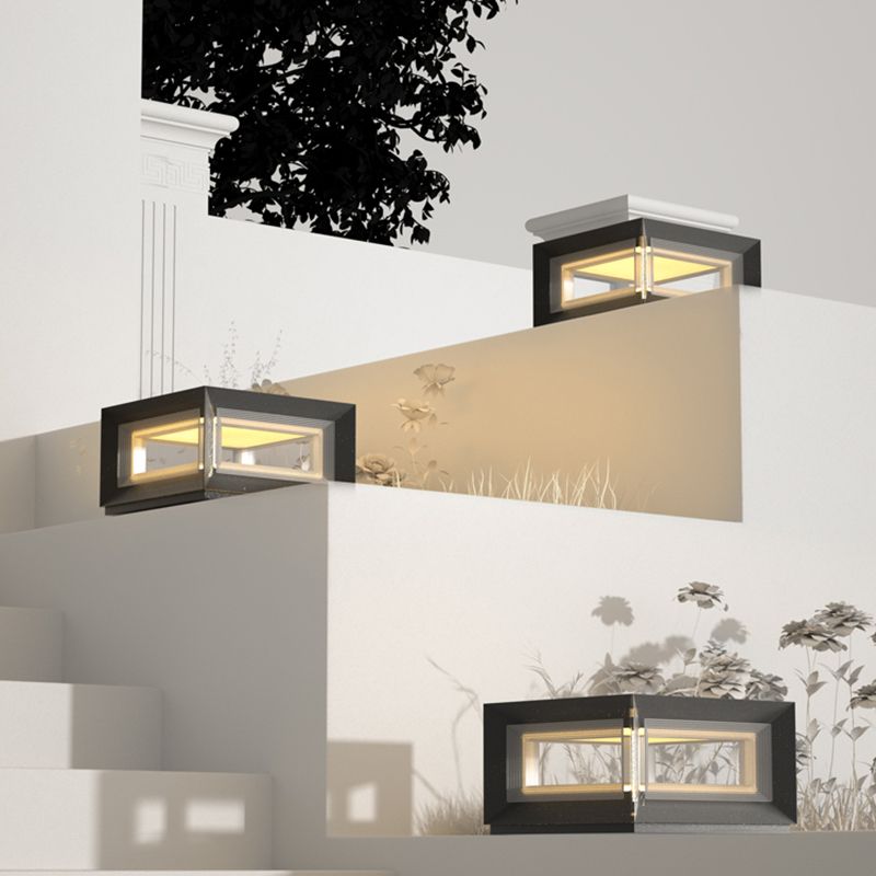 Freyza | Lampe d’extérieur noire – Éclairage contemporain pour jardin, extérieur et terrasse