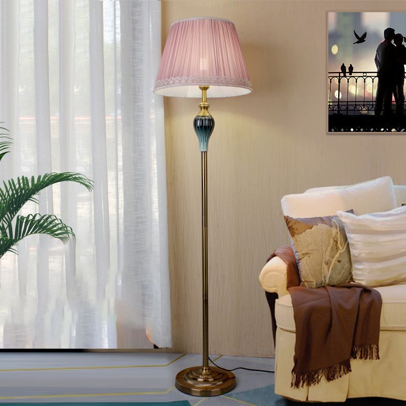 Freyza | Lampadaire en tissu à éclairage multiple – Salon Chambre à coucher