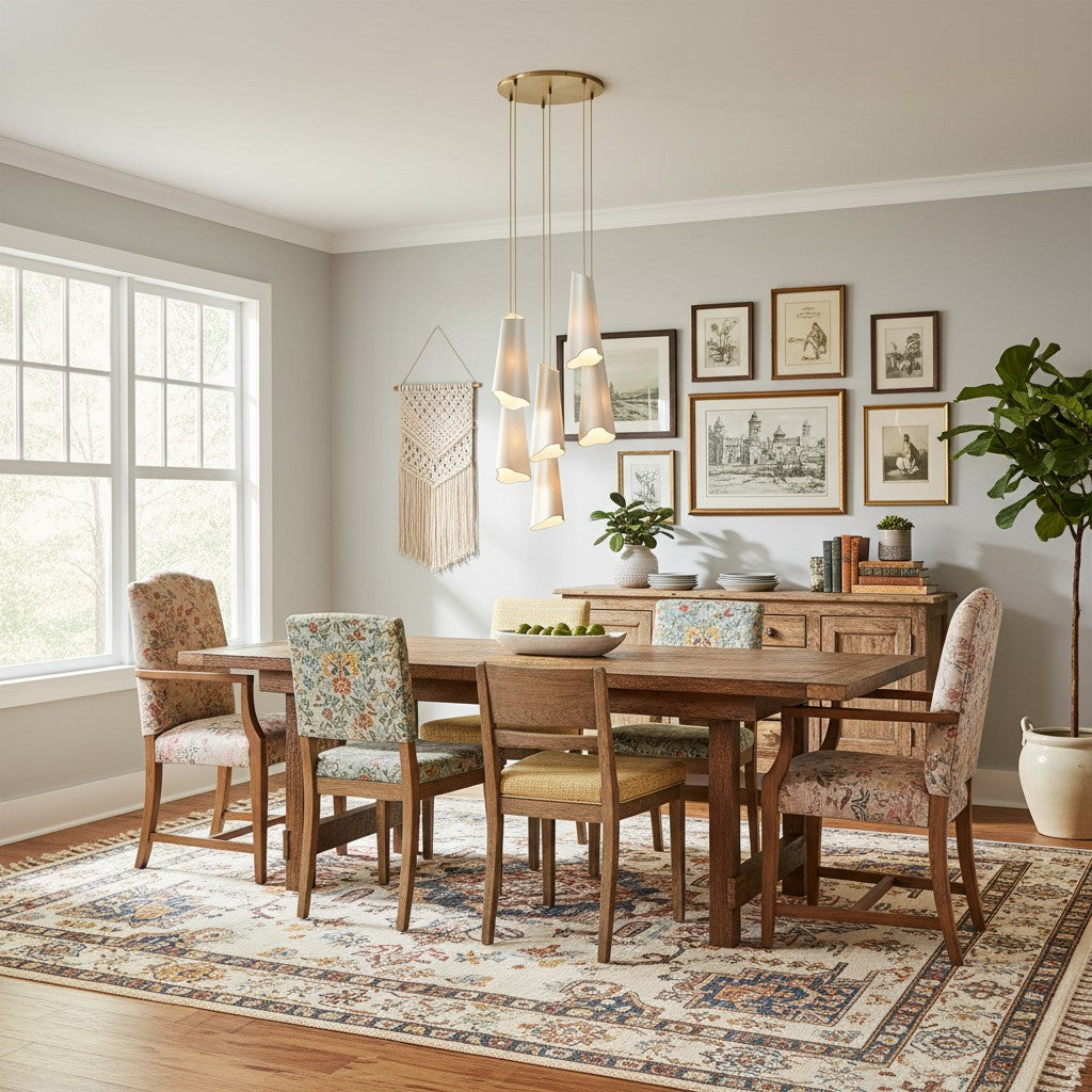 Freyza | Multi-Light Ceramic Pendant Light – Kitchen Dining Room