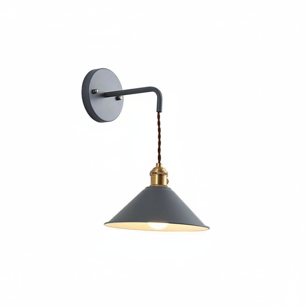 Freyza - LED Wall Sconce – Nordic Funnel Aluminum Black White Gold (Integrated LED & 10-25cm)