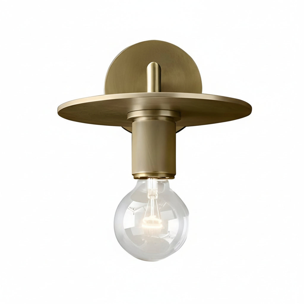 Freyza - LED Wall Sconce Light – Modern Postmodern Gold Glass Minimalist (25x12cm / 9.8x4.7in)