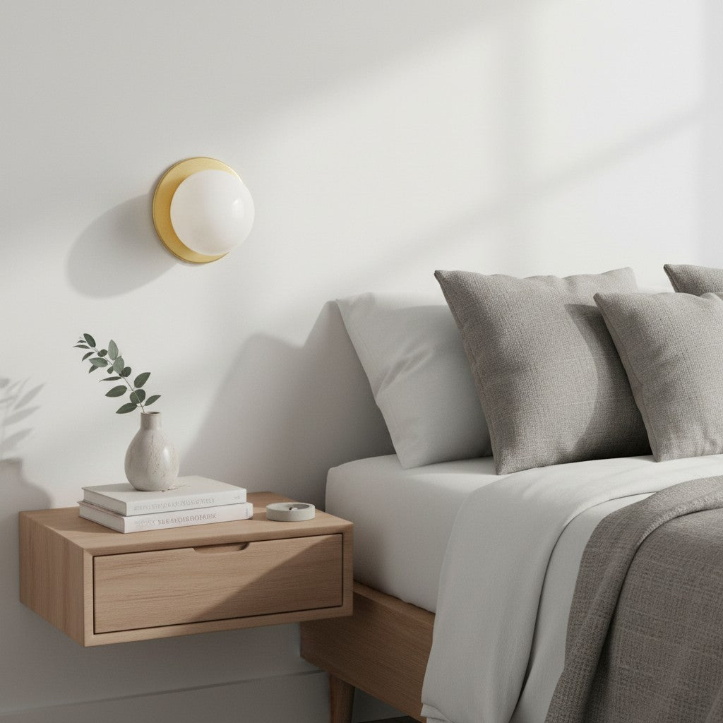 Freyza | Glass Wall Sconce – Modern Living Room Hallway