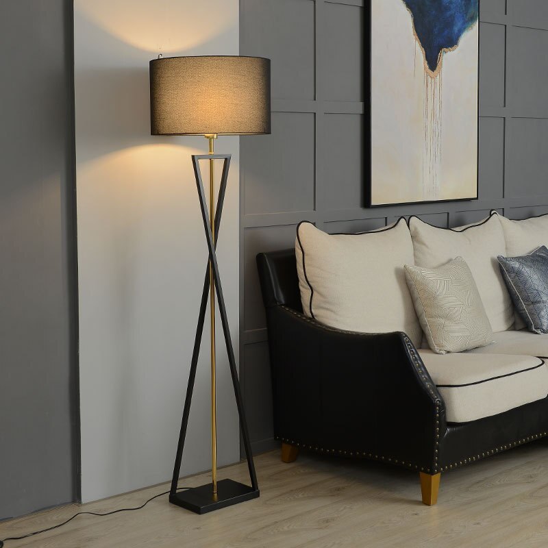 Freyza | Lampadaire noir – Salon Chambre à coucher