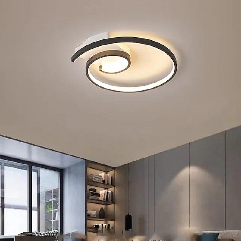 Freyza | Plafonnier noir et blanc – Moderne pour chambre, couloir et cuisine