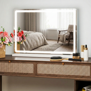 Freyza - Elegant LED Vanity Mirror with Dimmable Lighting & USB Charging | Adjustable Brightness for Flawless Makeup