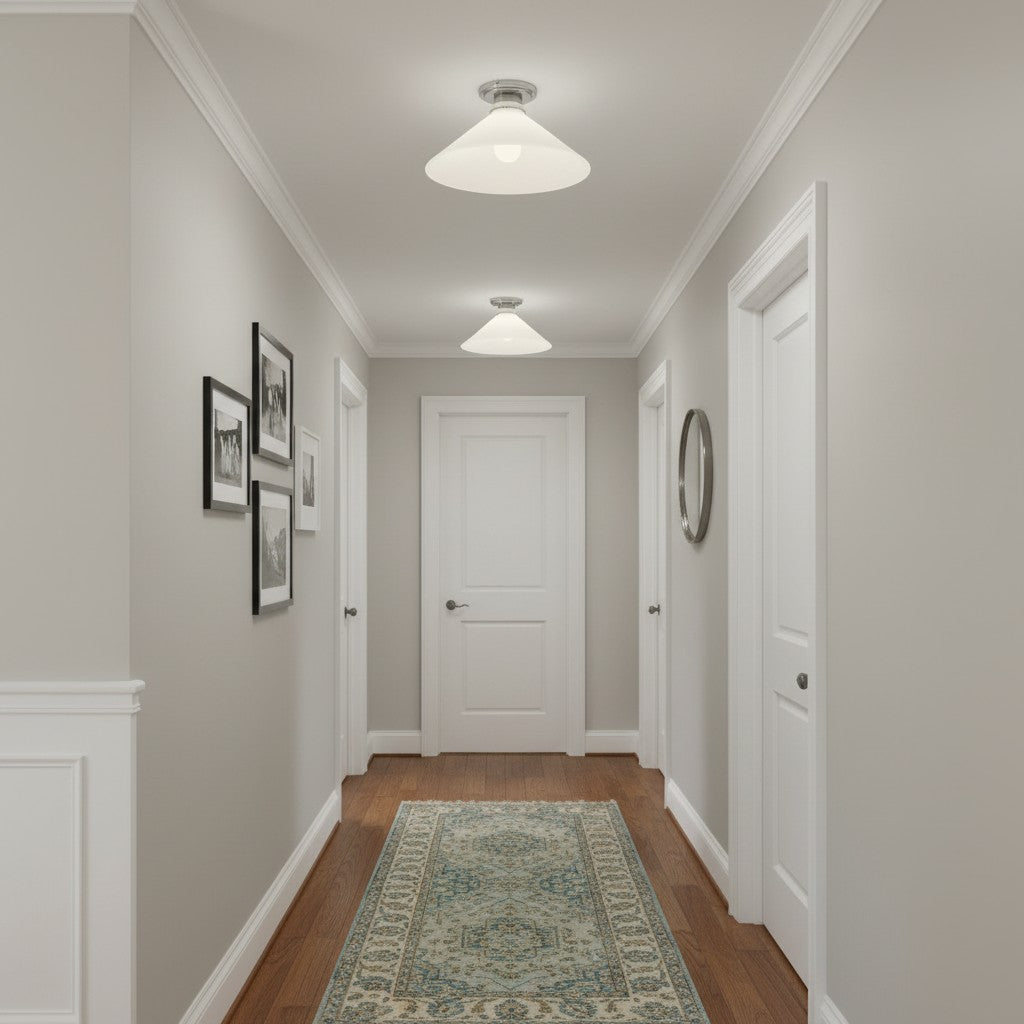 Freyza | Glass Ceiling Light – Bedroom Living Room