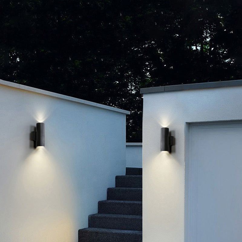 Freyza | Kren Minimalist Metal Black Outdoor Wall Light – Minimalist Garden Porch Exterior