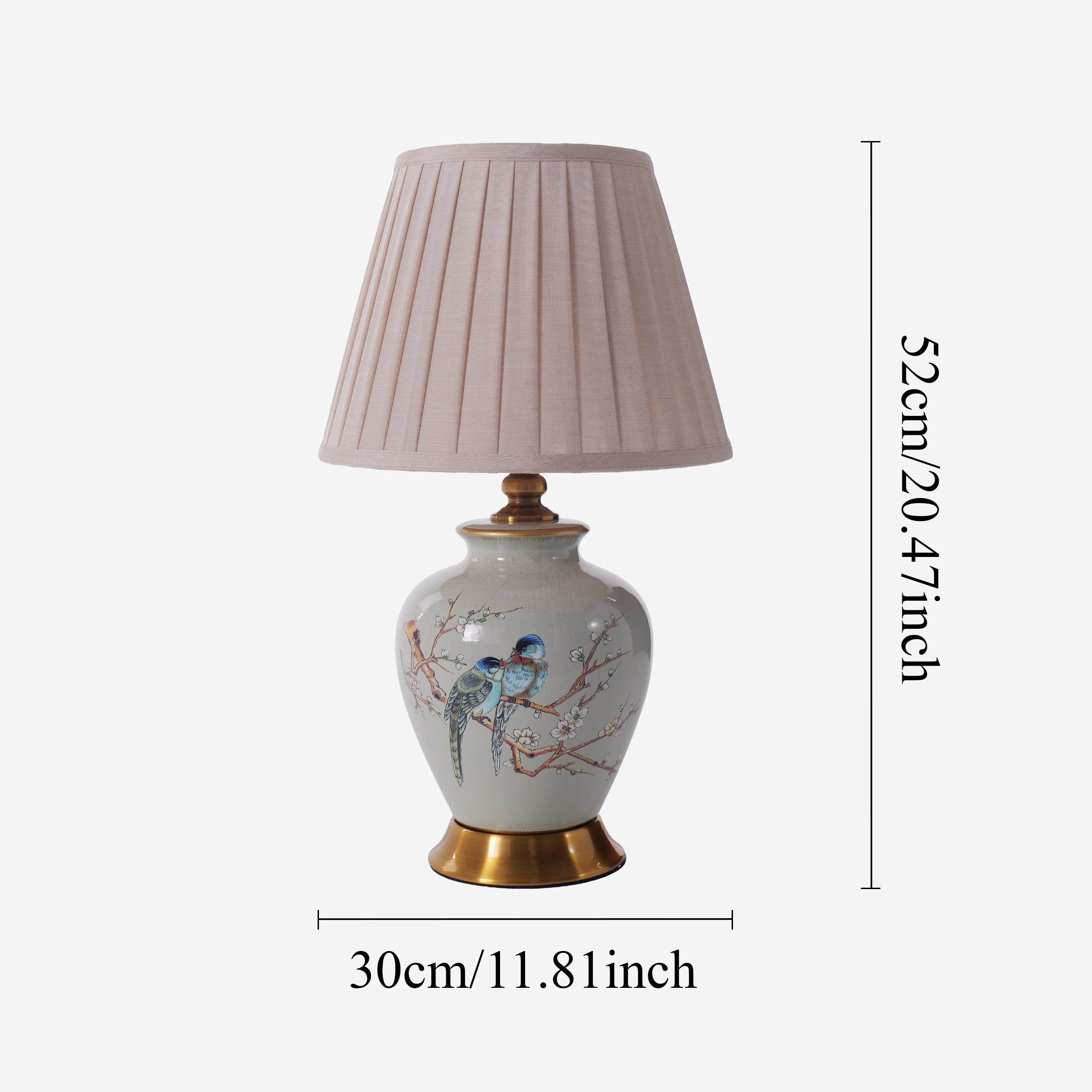 Ceramic Elegance | Timeless Hand-Painted Chinoiserie Table Lamp Collection 16