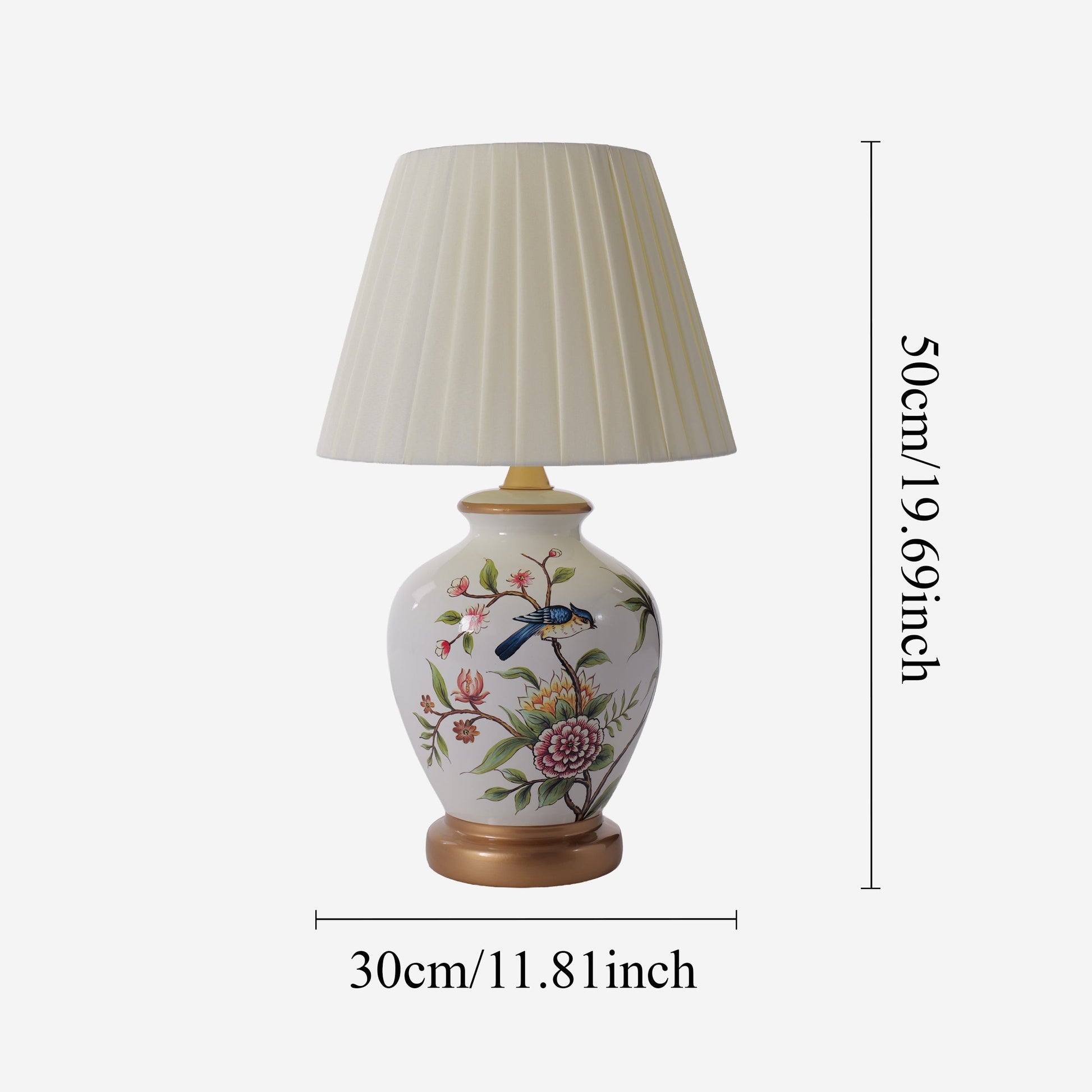 Ceramic Elegance | Timeless Hand-Painted Chinoiserie Table Lamp Collection 26