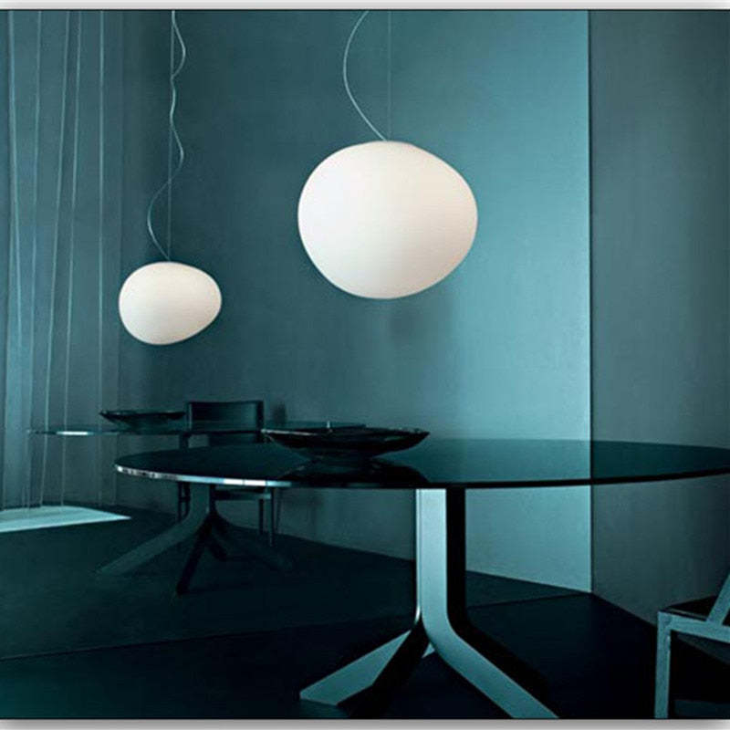 Freyza | Elun elegante, minimalistische Glas-Pendelleuchte – minimalistische Küche und Esszimmer