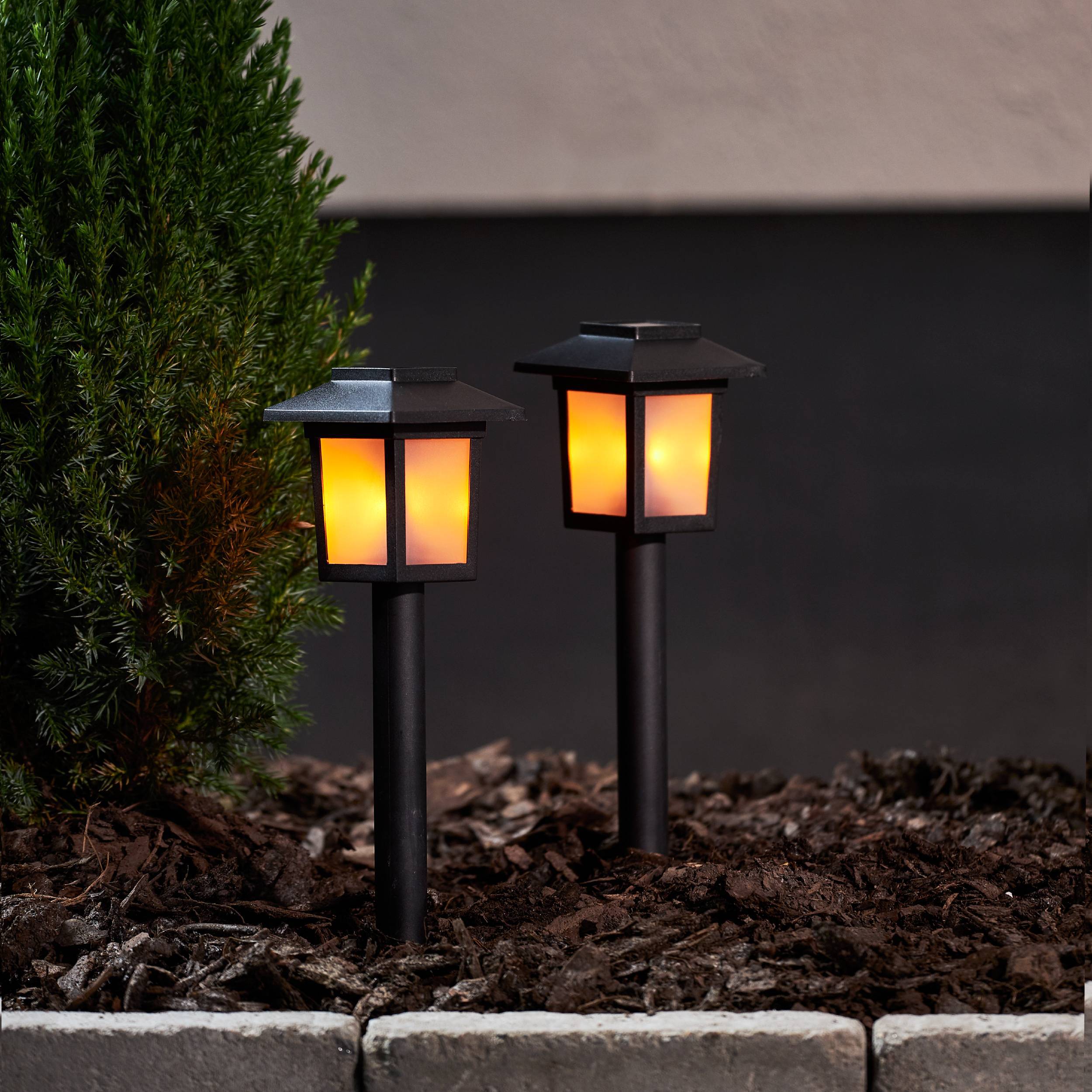 Freyza – Solar LED Outdoor Spike Lanterns with Ground Stakes | Warm White Integrated Garden Path Lights