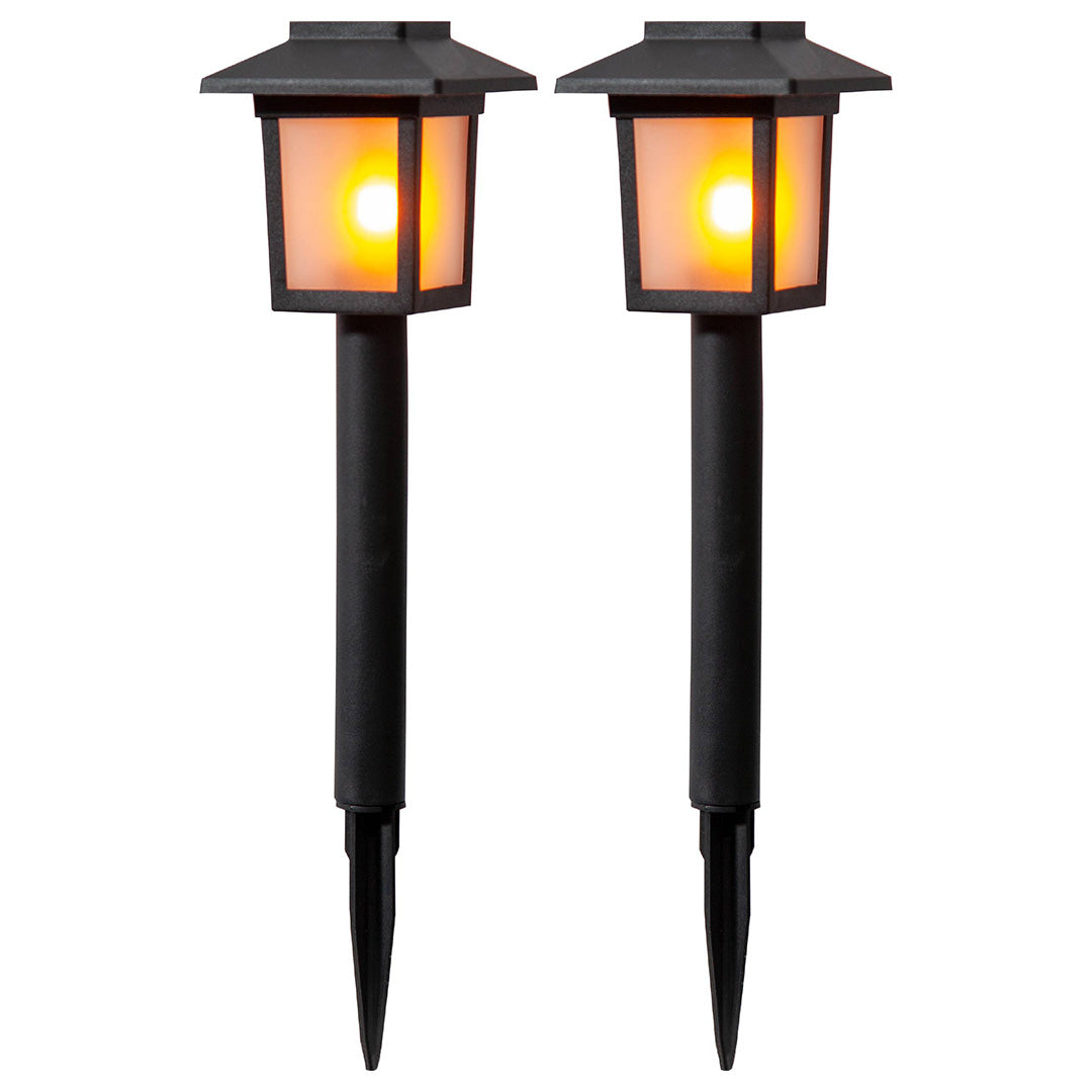 Freyza – Solar LED Outdoor Spike Lanterns with Ground Stakes | Warm White Integrated Garden Path Lights