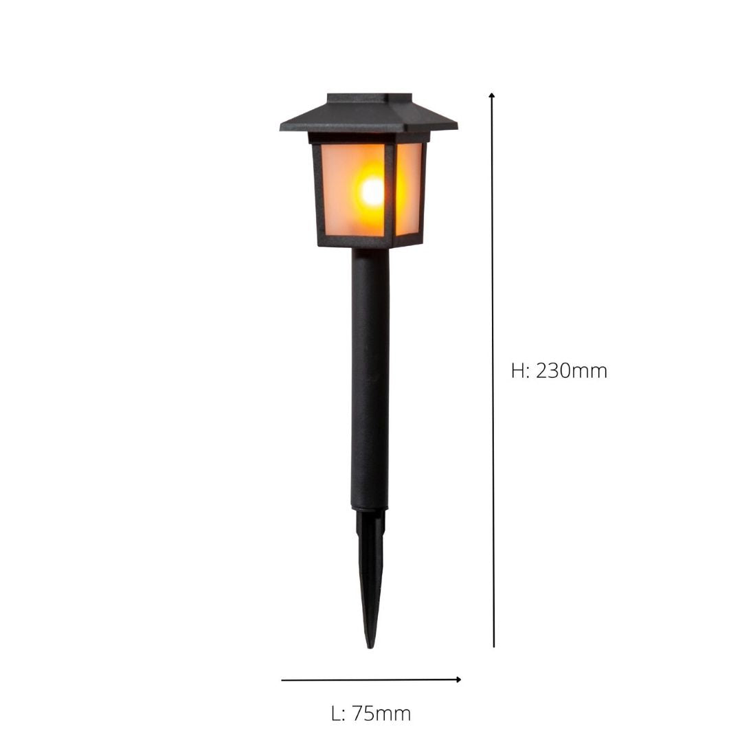 Freyza – Solar LED Outdoor Spike Lanterns with Ground Stakes | Warm White Integrated Garden Path Lights