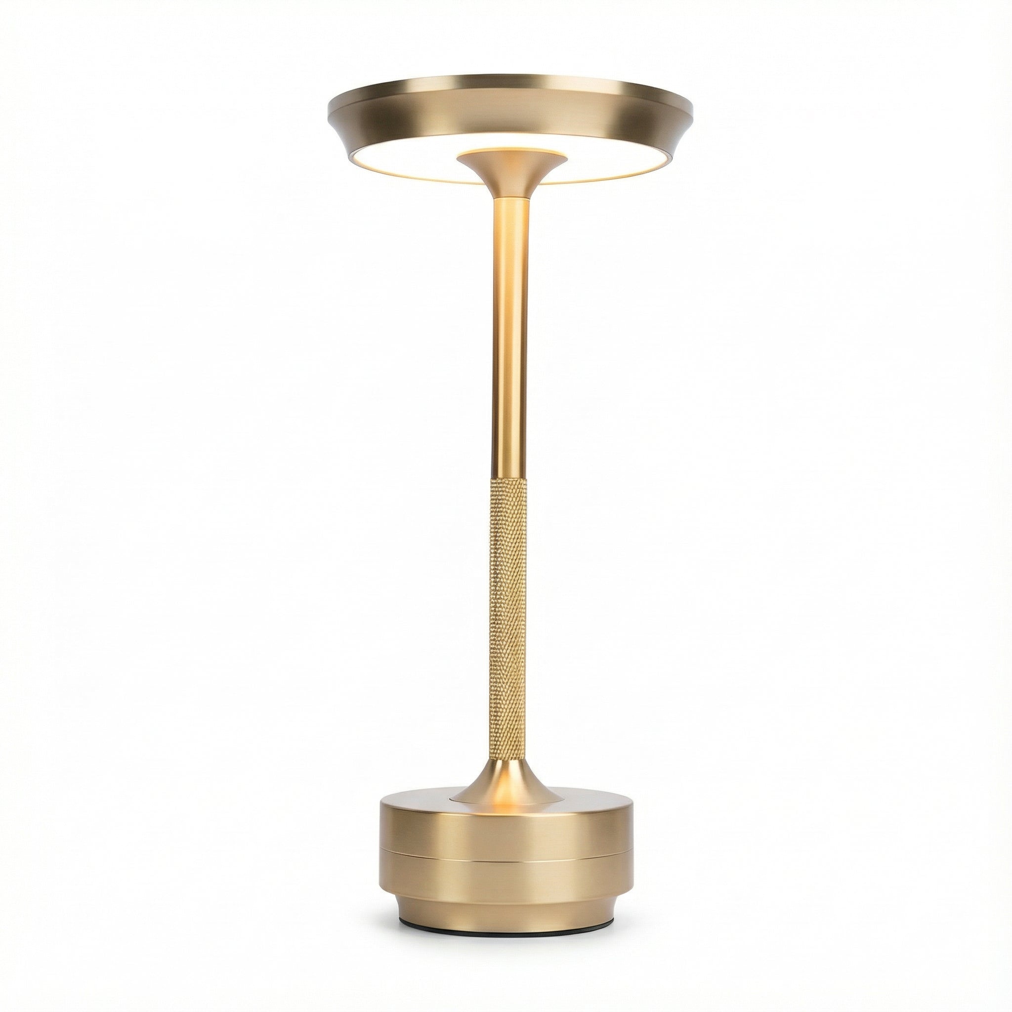 Freyza - LED Table Lamp Cordless UFO Design Plated Metal 3-Step Dimming 28cm / 11in