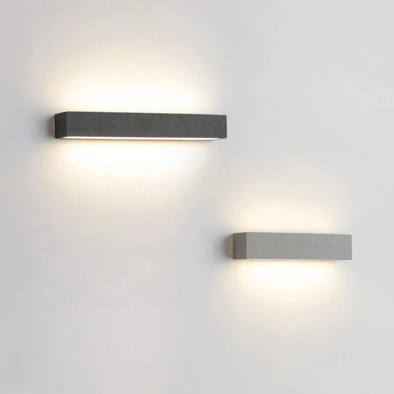 Freyza | Fyra applique murale extérieure LED noire et blanche – jardin, porche, extérieur