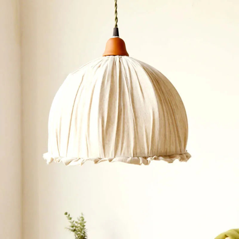 Freyza | Suspension en tissu vintage Haloa – Luminaire suspendu vintage pour cuisine et salle à manger