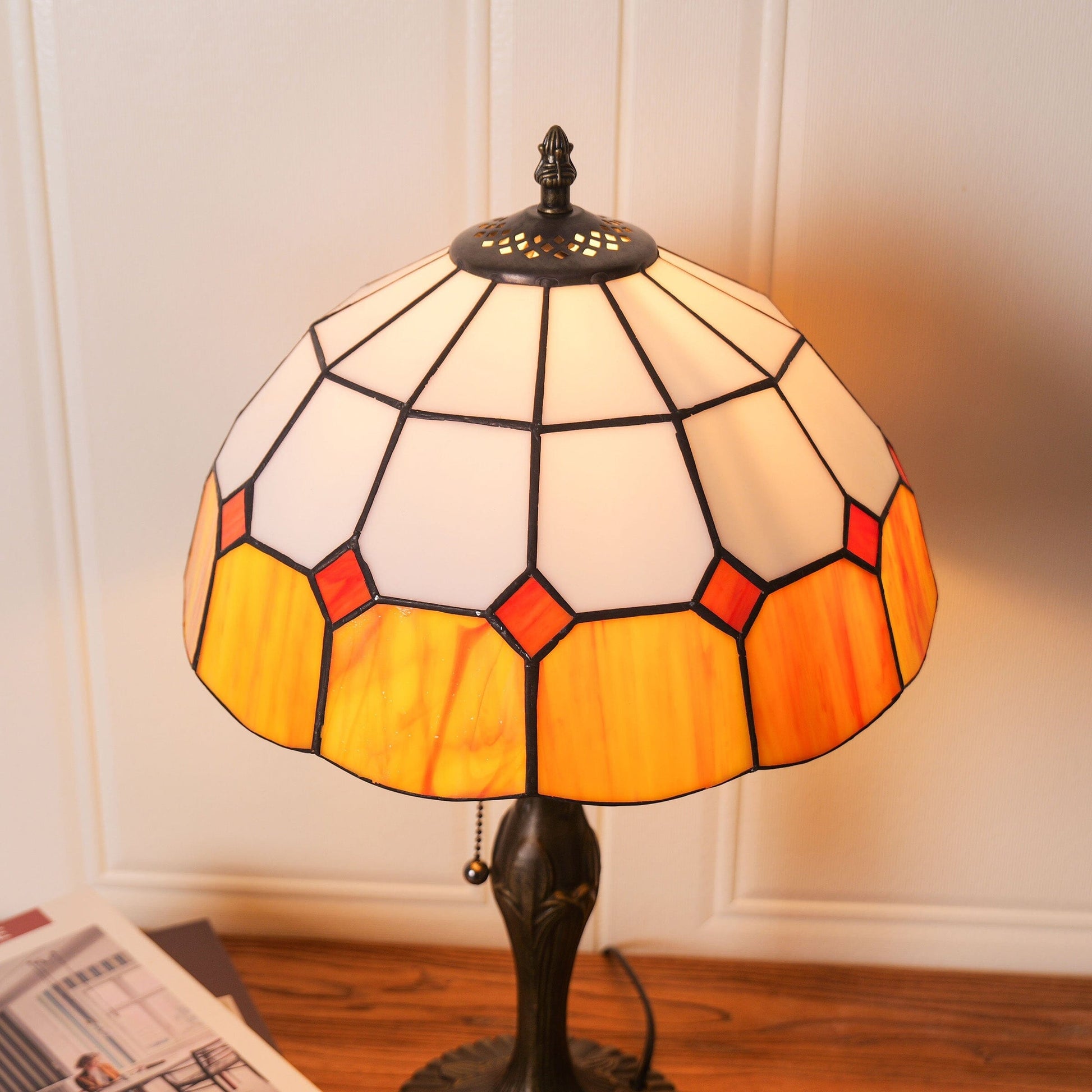 LuminaraCraft | Elegant Handcrafted Stained Glass Table Lamp 5