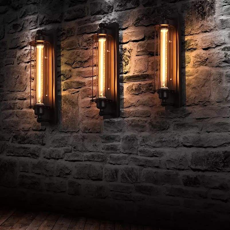 Freyza - Industrie Stil Vintage Bar Wandleuchte