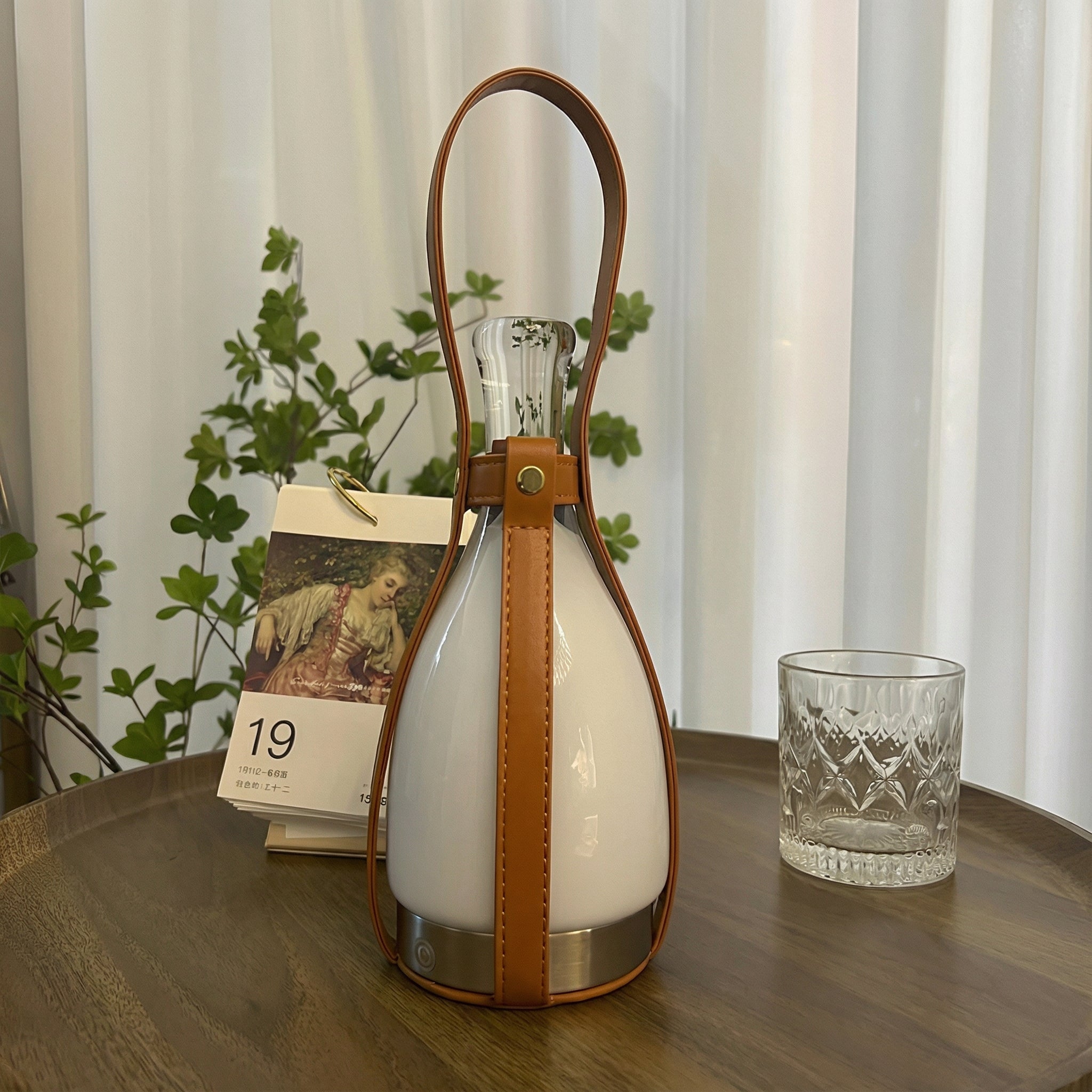 Freyza - LED Table Lamp Lantern Mid-Century Cordless Rechargeable 30cm / 11.8in