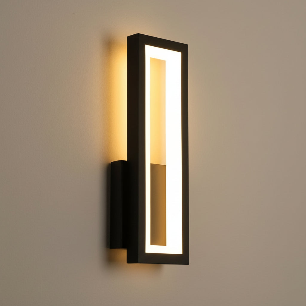 Freyza - Modern Linear LED Wall Sconce – Minimalist Iron & Acrylic Rectangular Wall Light