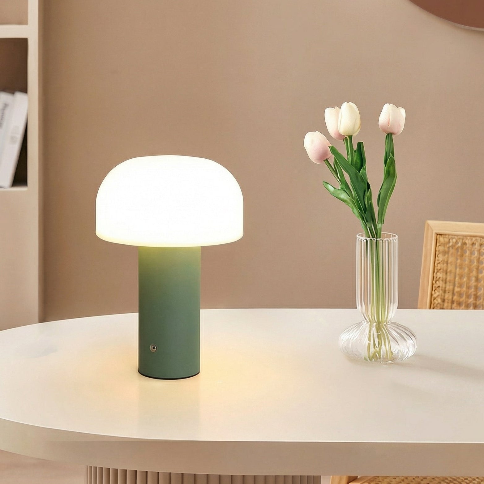 Freyza - Mushroom LED Table Lamp Cordless Dimmable USB Rechargeable Nordic 22.5cm / 8.8in