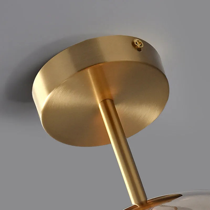 Freyza | Plafonnier semi-encastré en verre Rhea – chambre, couloir, cuisine