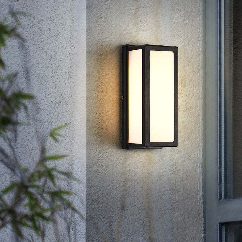 Freyza | Linae Modern Waterproof Black Outdoor Wall Light – Modern Garden Porch Exterior