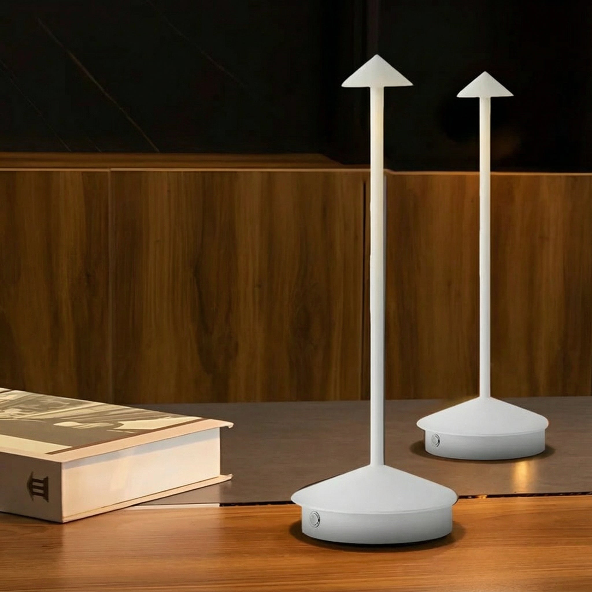 Freyza - Cordless LED Table Lamp Rechargeable Touch Dimming Metal 29cm / 11.4in 2000mAh 3 Color Modes