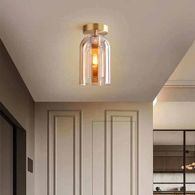 Freyza | Plafonnier affleurant en verre – Moderne pour chambre, couloir et cuisine
