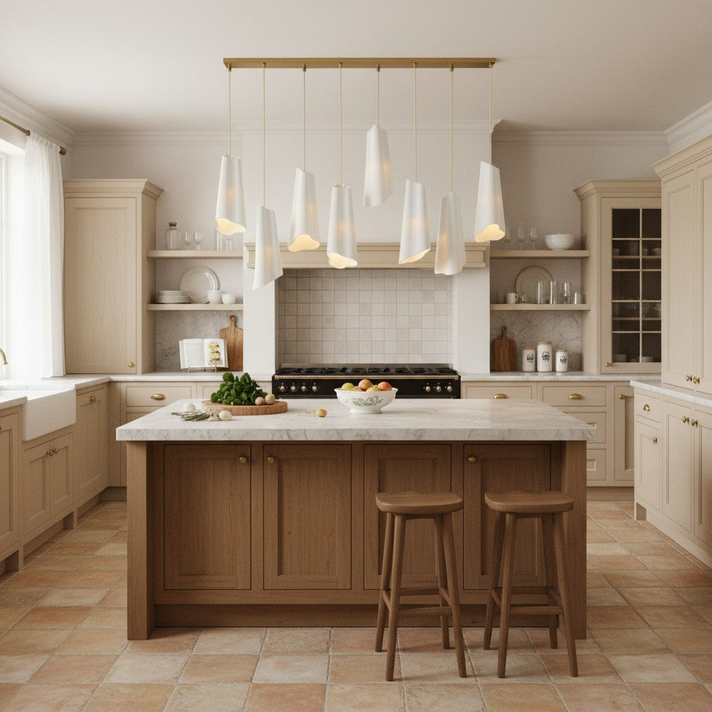 Freyza | Multi-Light Ceramic Pendant Light – Kitchen Dining Room