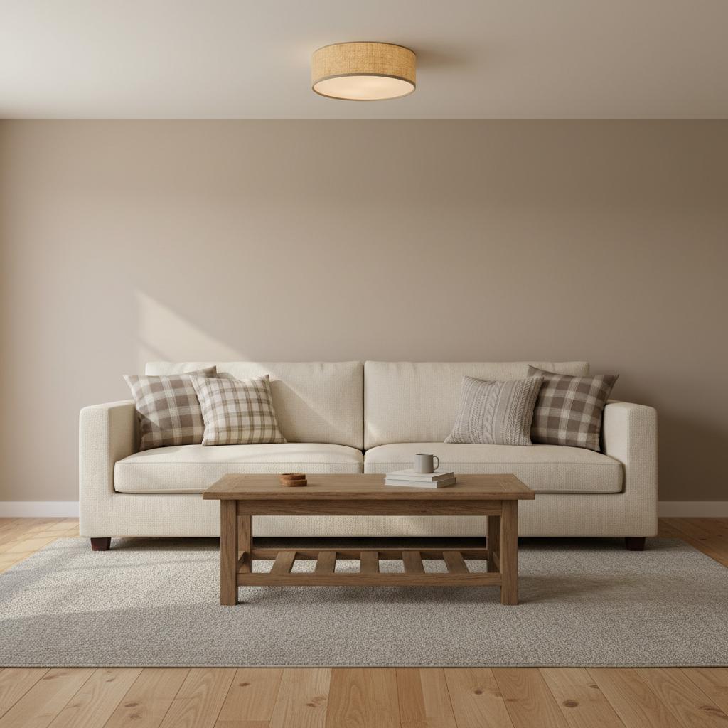 Freyza | Linen Ceiling Light – Modern Bedroom Living Room