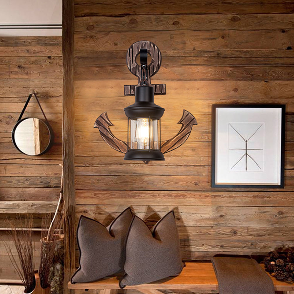 Freyza | Applique murale intérieure en bois – Chambre et salon vintage