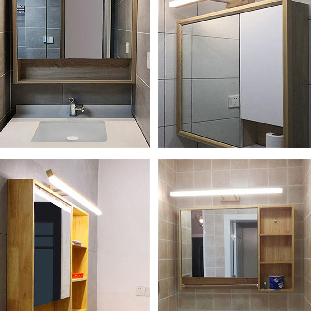 Freyza | Applique de salle de bains en bois – Miroir de salle de bains