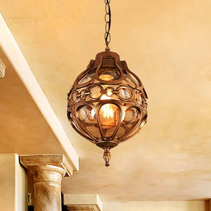 Luminaire suspendu Freyza | bronze noir – cuisine vintage, salle à manger