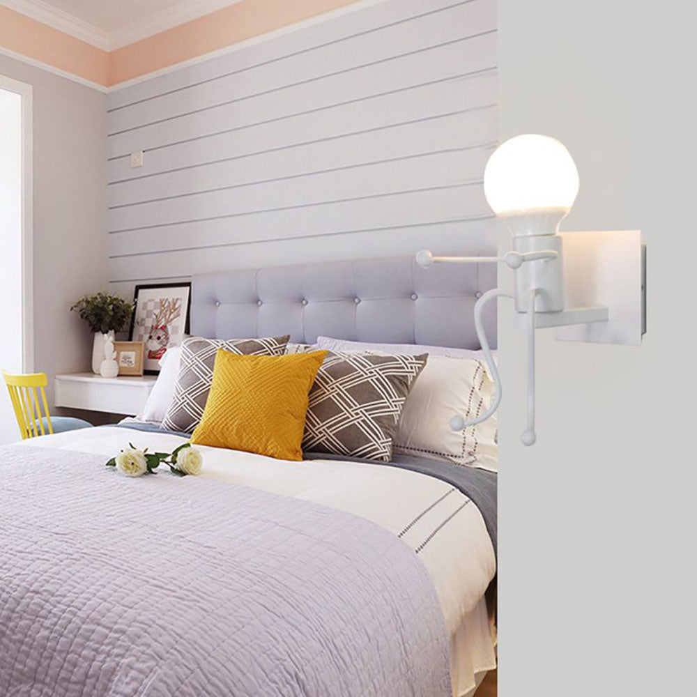Freyza | Applique murale d’intérieur noire et blanche – chambre et salon modernes