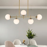 Freyza | Alvno Linear Glass Glass Chandelier – Dining Room Living Room
