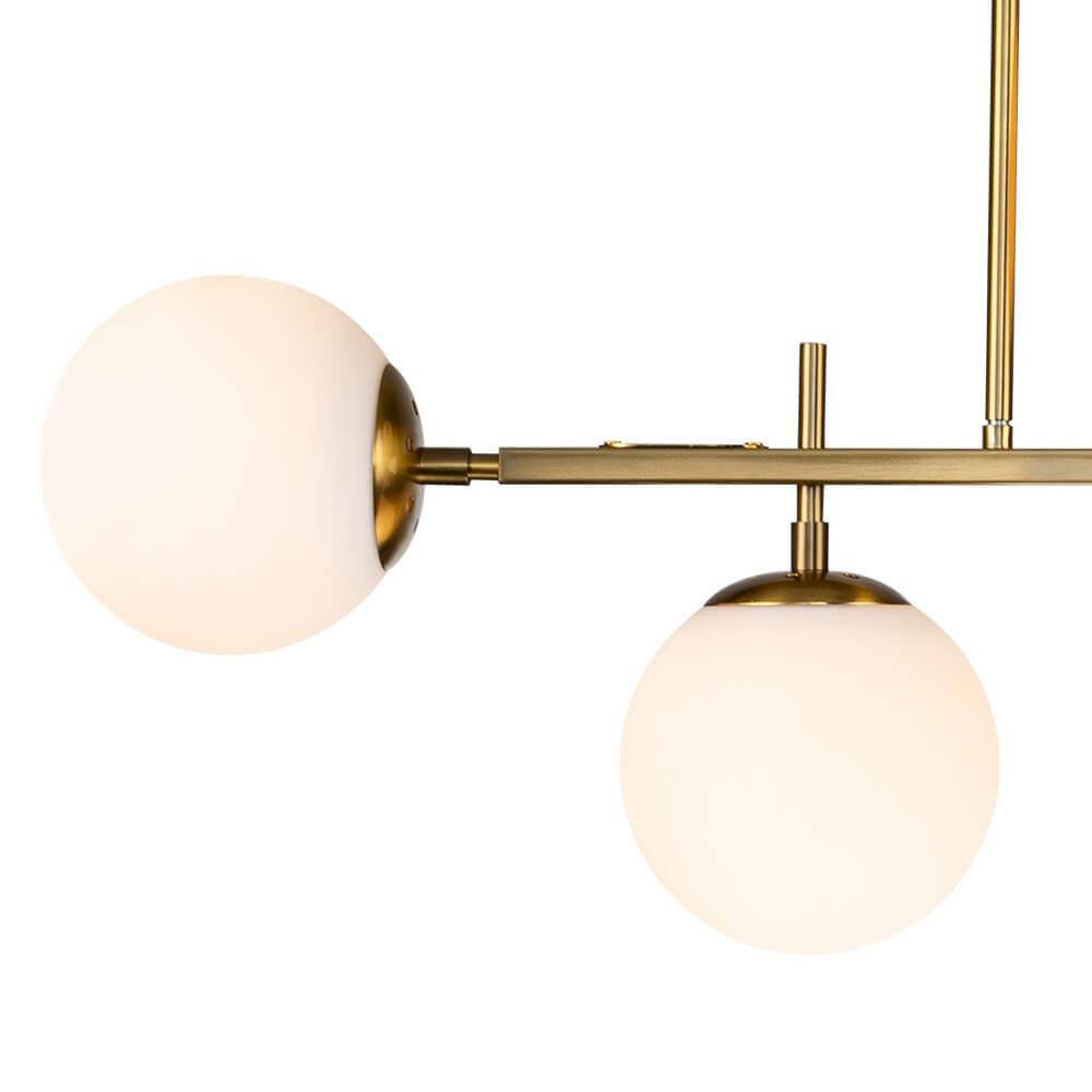 Freyza | Alvno Linear Glass Glass Chandelier – Dining Room Living Room