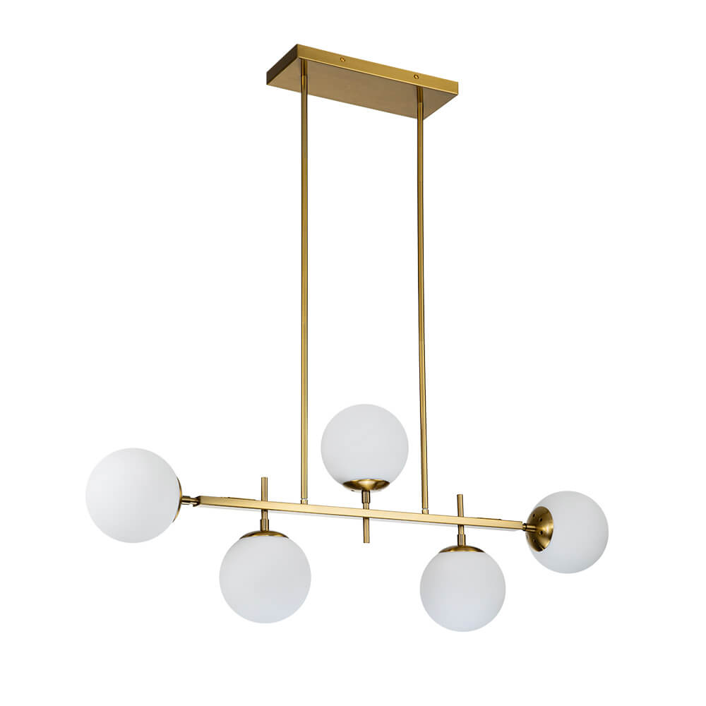 Freyza | Alvno Linear Glass Glass Chandelier – Dining Room Living Room
