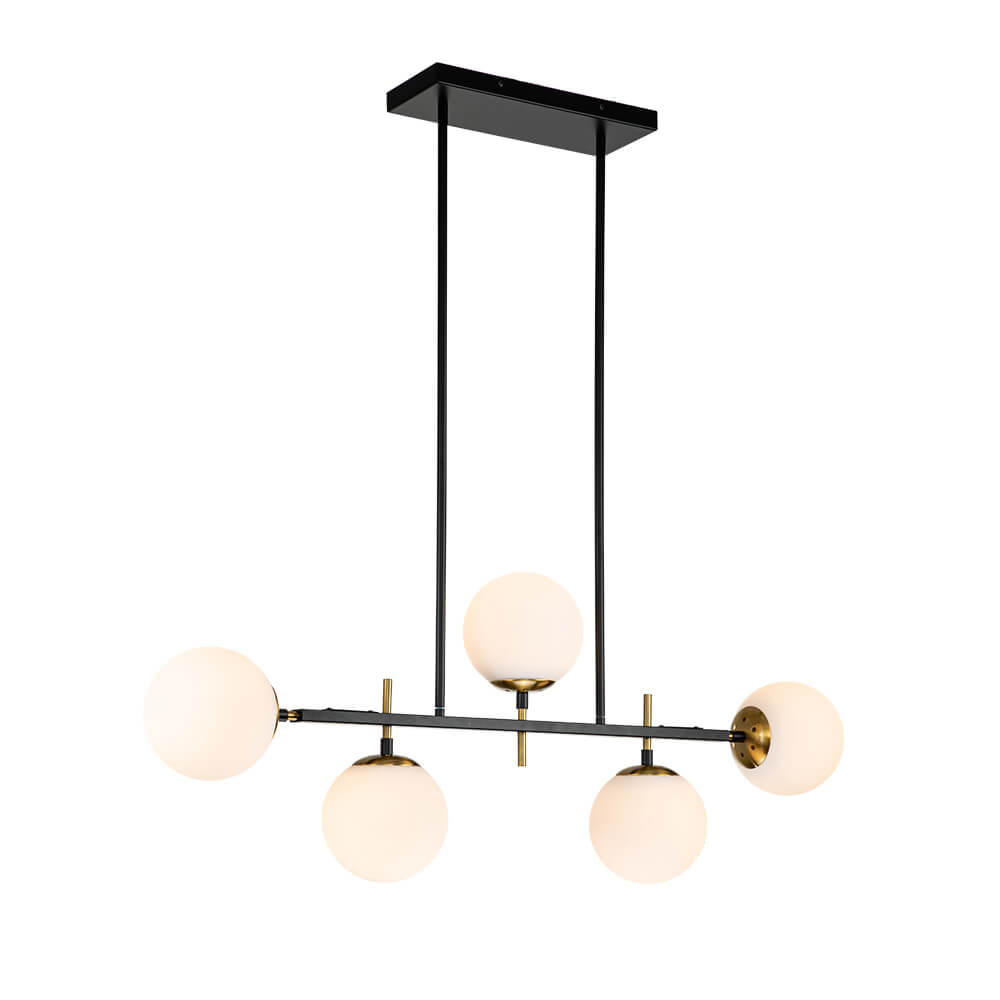 Freyza | Alvno Linear Glass Glass Chandelier – Dining Room Living Room