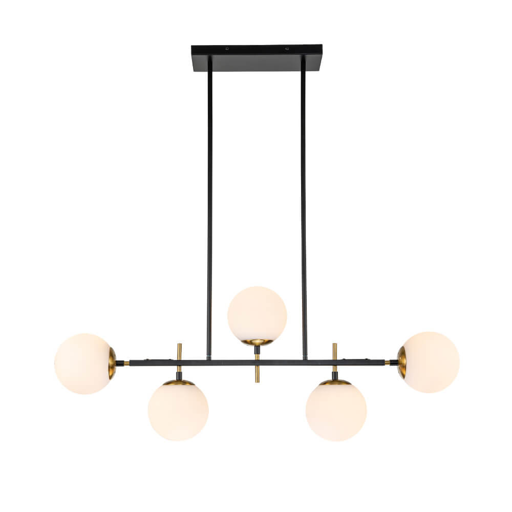 Freyza | Alvno Linear Glass Glass Chandelier – Dining Room Living Room