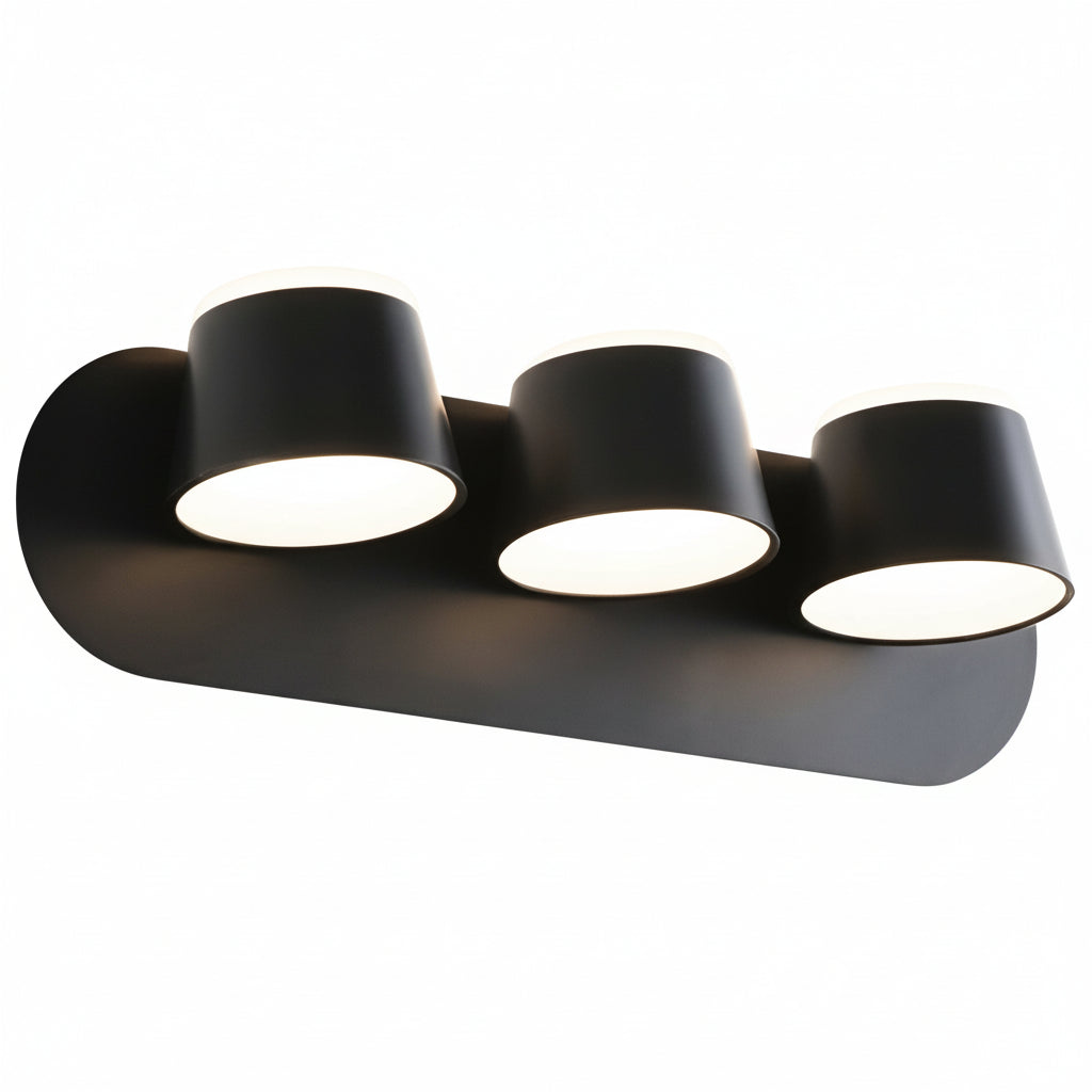 Freyza - LED Wall Sconce – Adjustable Up Down Light Black Aluminum (13cm / 5in)