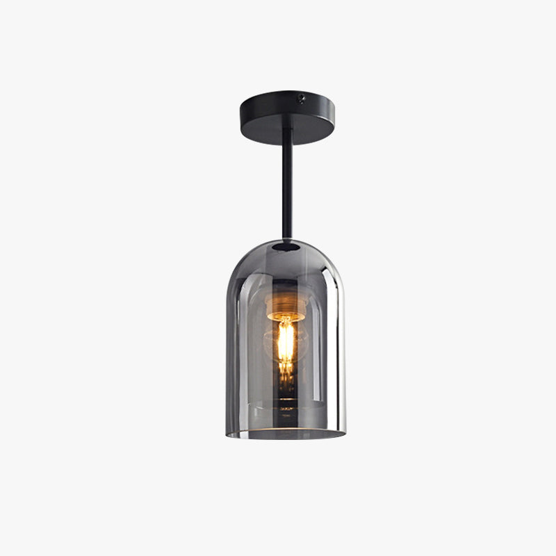 Freyza | Plafonnier affleurant en verre – Moderne pour chambre, couloir et cuisine
