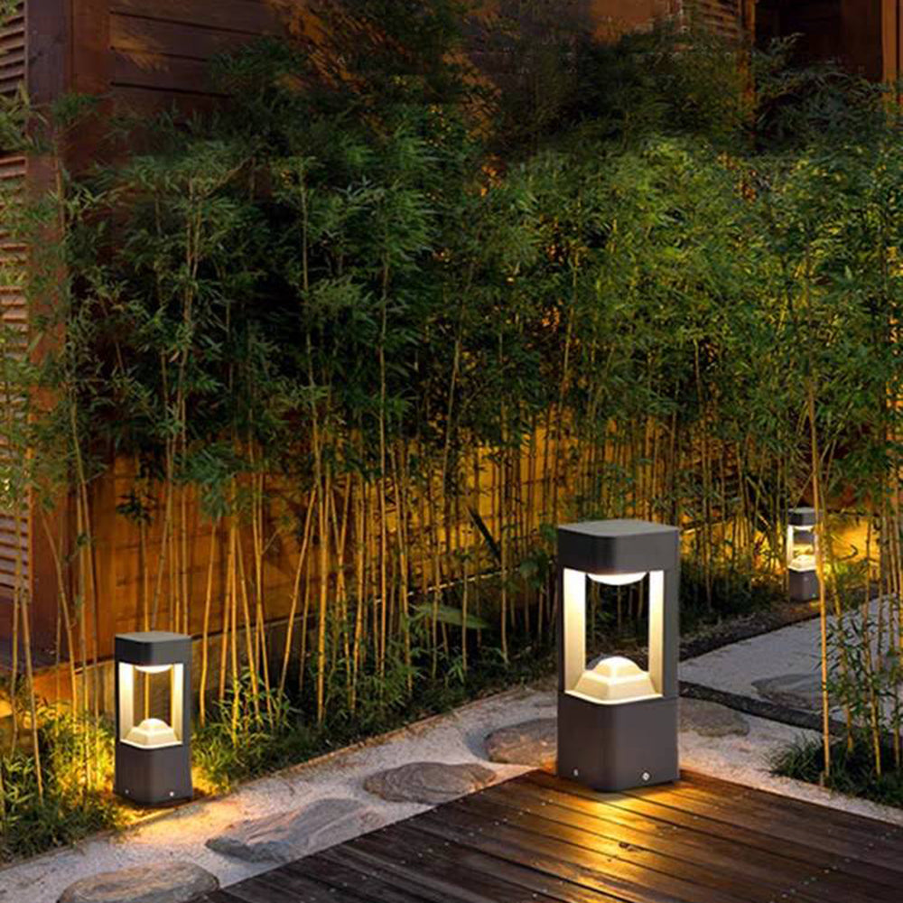 Freyza | Lampe d’extérieur noire – Éclairage contemporain pour jardin, extérieur et terrasse