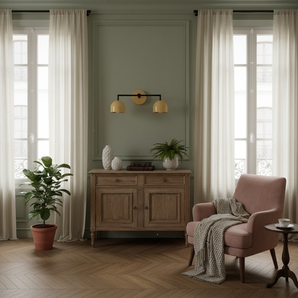 Freyza | Messing Weiße Wandleuchte – Zeitgenössisches Schlafzimmer Flur