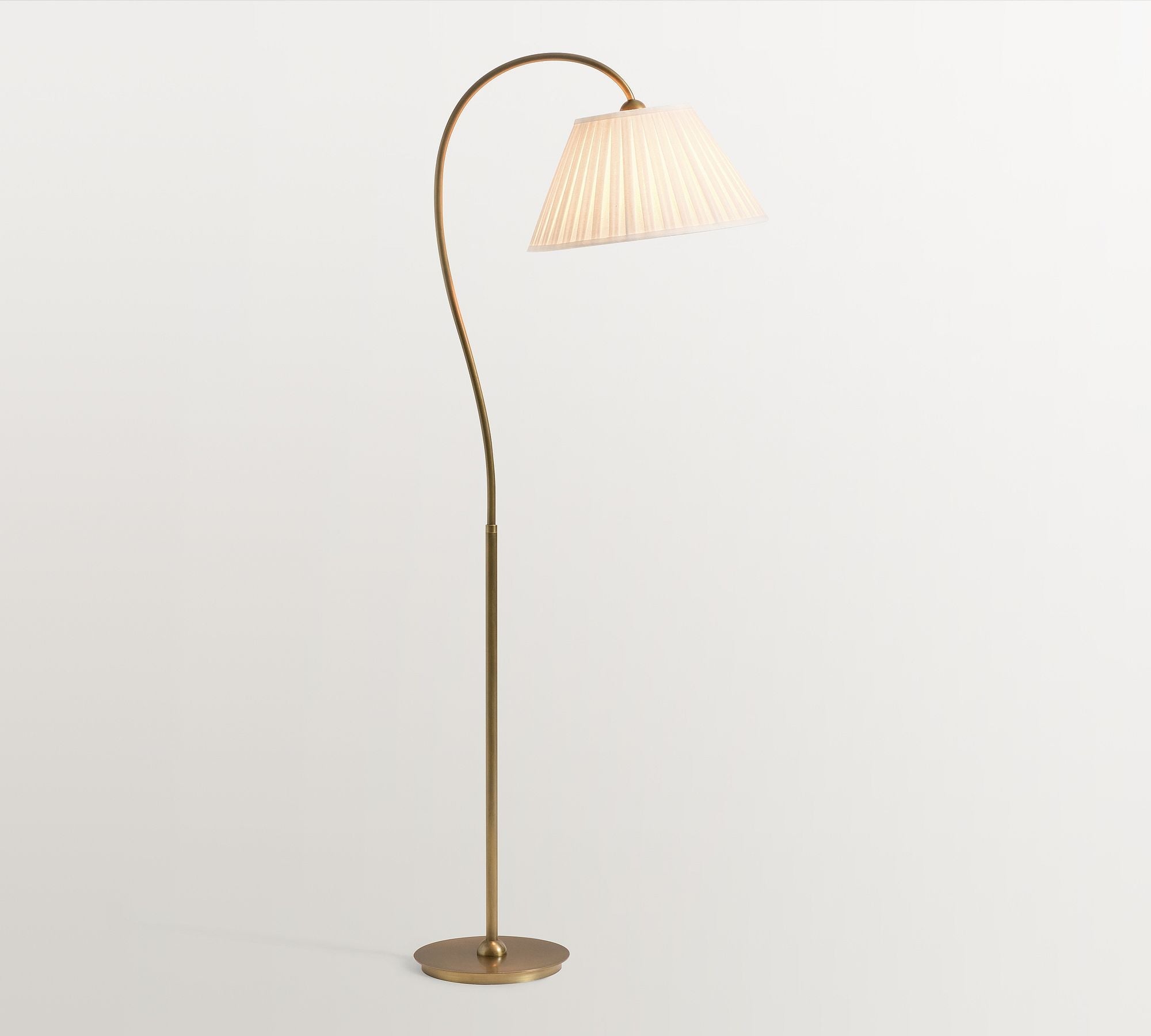 Freyza | Grace Pleated Linen Shade Floor Lamp
