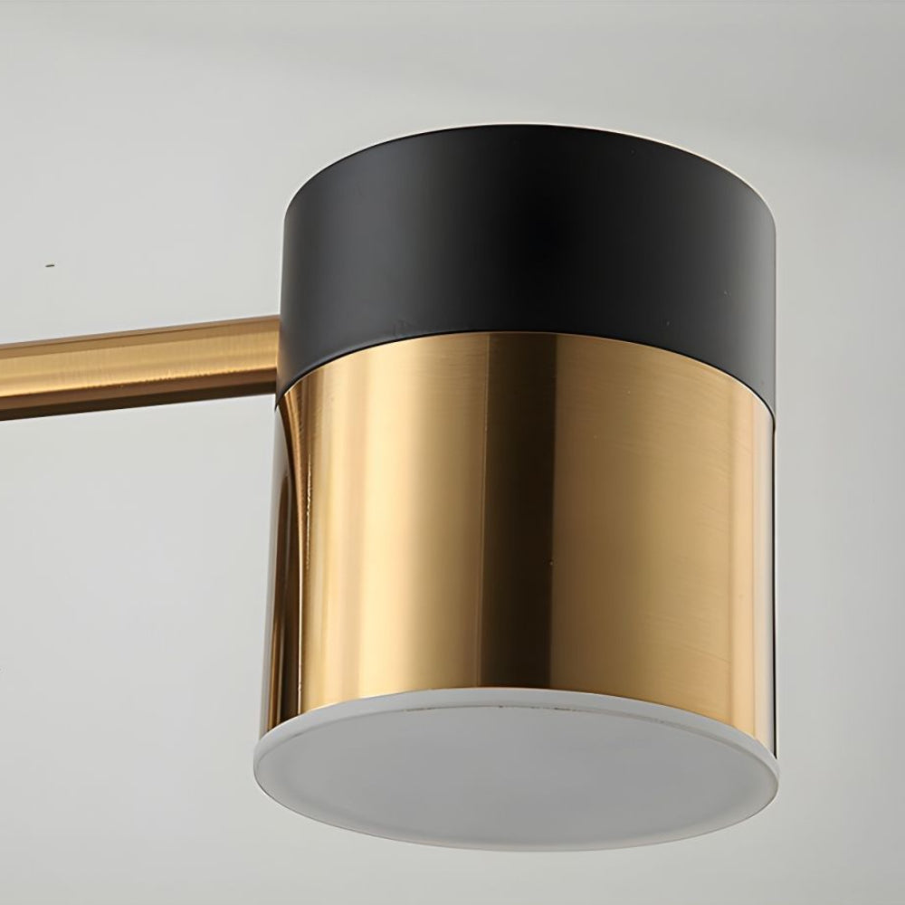 Freyza - Modern Black & Gold LED Ceiling Light | Flush Mount Fixture with 3 Colour Temperatures