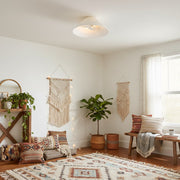 Freyza | Leinen-Deckenleuchte – Schlafzimmer Wohnzimmer