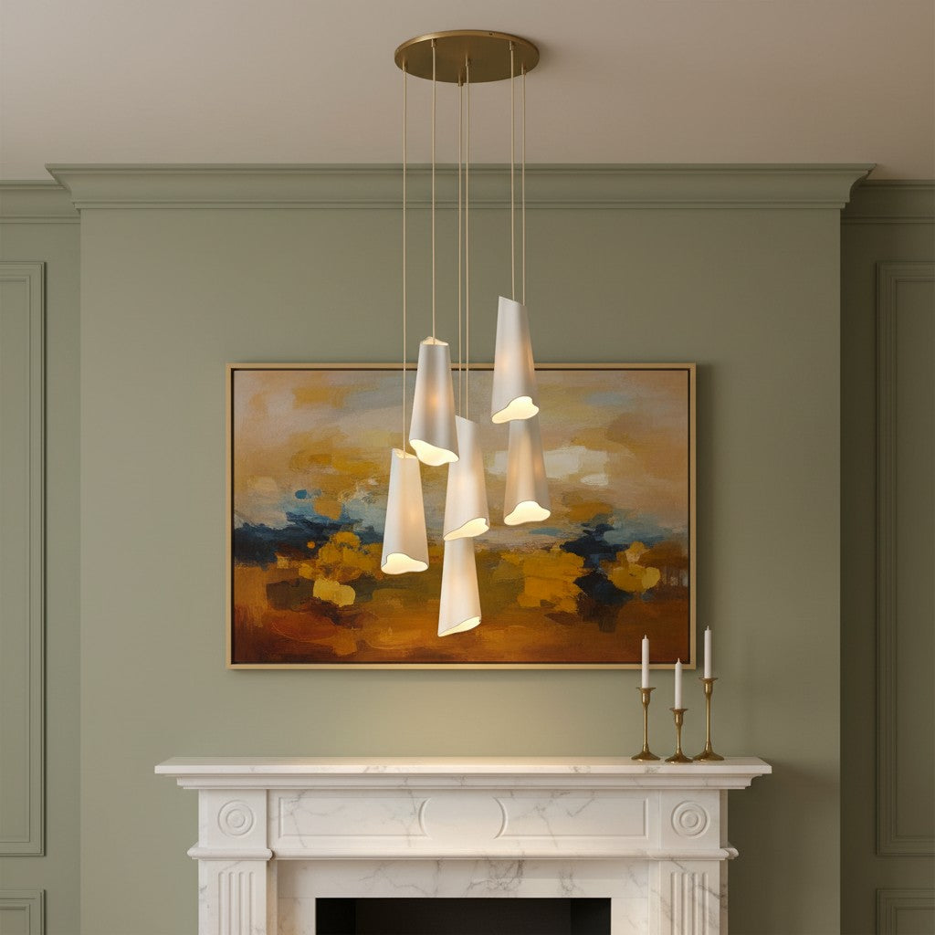 Freyza | Multi-Light Ceramic Pendant Light – Kitchen Dining Room